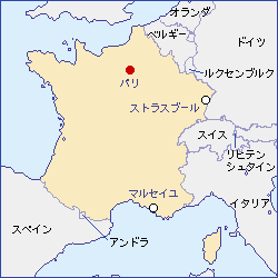 フランス共和国地図