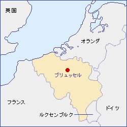 ベルギー王国地図