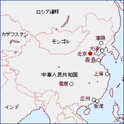 中華人民共和国地図