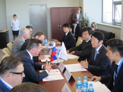 ミクルシェフスキー沿海地方知事との会談