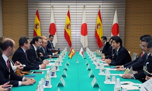 日スペイン首脳会談<br>（写真提供：内閣広報室）
