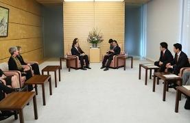 同席者含む表敬の様子