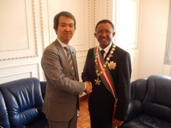 ラジャオナリマンピアニナ大統領との会談