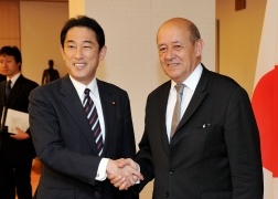 (写真)ルドリアン仏国防大臣による岸田外務大臣表敬1