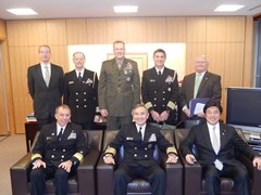 米太平洋艦隊司令官による中山外務副大臣表敬2