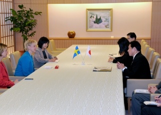 日スウェーデン外相会談2
