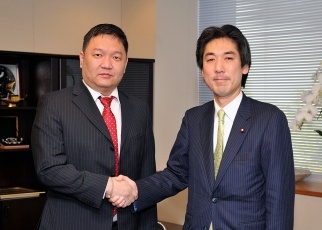 モンゴル若手議員団による城内副大臣表敬1