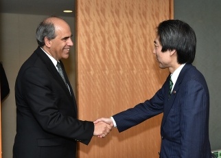 スロバキア外務・欧州問題省次官による城内外務副大臣表敬1