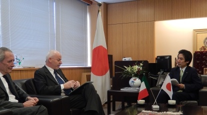 ピステッリ伊外務・国際協力副大臣と城内外務副大臣の会談
