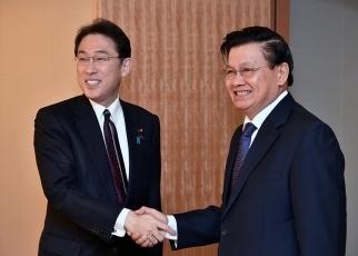 日・ラオス外相会談1