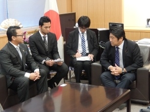 アルヨ・インドネシア・日本国会議員連盟会長一行による木原副大臣表敬1