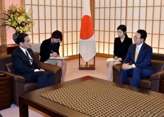李俊揆次期駐日韓国大使による岸田外務大臣表敬2