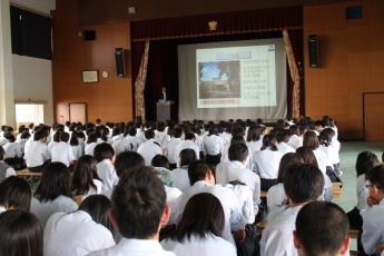 (写真1)高校講座 塔南高等学校