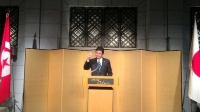岸外務副大臣レセプション出席2