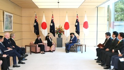 ビショップ・オーストラリア連邦外務大臣及びペイン同国国防大臣による安倍総理大臣表敬