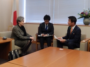 ベールリ赤十字国際委員会(ICRC)副総裁による小田原外務大臣政務官表敬2