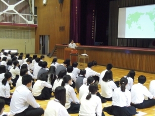 (写真1)高校講座 西舞鶴高等学校の様子