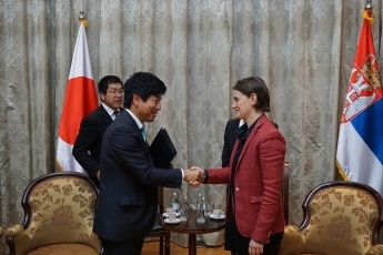 (写真1)ブルナビッチ首相表敬