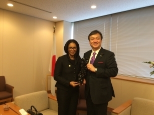 堀井巌外務大臣政務官とクレメンス・モザンビーク鉱物資源エネルギー大臣との会談2