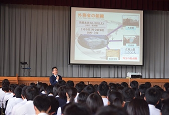 (写真1)高校講座 松山南高等学校