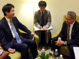 ムスタパ国際貿易・産業大臣との会談