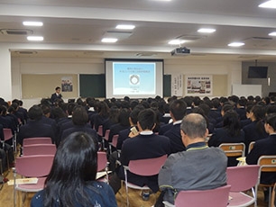 (写真1)高校講座 金光学園高等学校