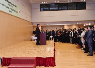 河野外務大臣とJENESYS2.0 中国訪日代表団との交流2