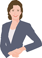 スーツ姿の女性