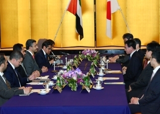 日・アラブ首長国連邦外相会談及びワーキングディナー(会談)