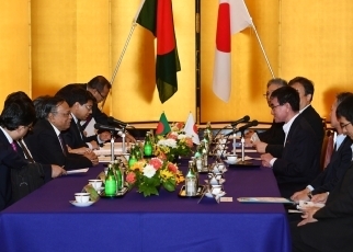 日・バングラデシュ外相会談の模様