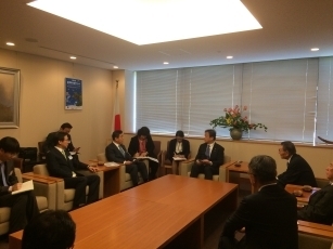 第50回日韓経済人会議・韓国代表団による堀井巌外務大臣政務官表敬2