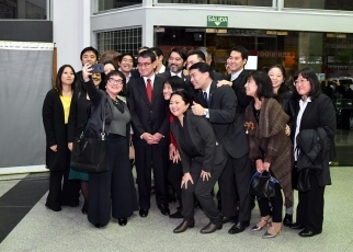 在アルゼンチン日系人との会合(集合写真)