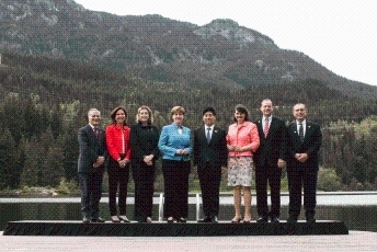 G7ウィスラー開発大臣会合(全体写真)