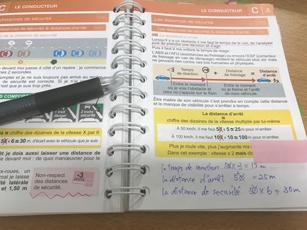 (画像3)苦労したフランス語での学科試験