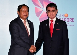 日・カンボジア外相会談1
