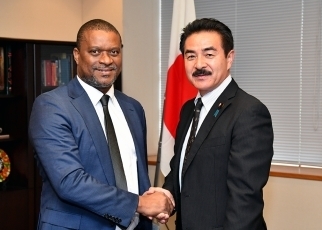 佐藤外務副大臣とトネラ・モザンビーク鉱物資源エネルギー大臣との会談2