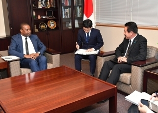 佐藤外務副大臣とトネラ・モザンビーク鉱物資源エネルギー大臣との会談3