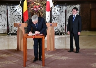 日・ベルギー外相会談