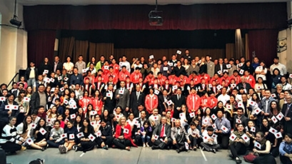 (写真2)日本代表選手団と同年代の現地若手日系人が交流する最良の機会となりました