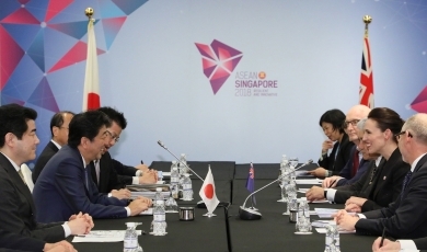 日・ニュージーランド首脳会談<br>(写真提供:内閣広報室)