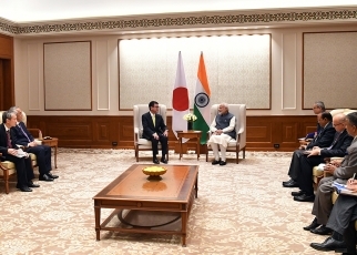 河野外務大臣によるモディ・インド首相表敬