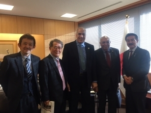 エルゴハリ・エジプト・日本科学技術大学学長による佐藤外務副大臣表敬1