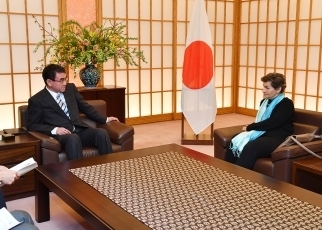 フィゲレス・ミッション2020議長による河野外務大臣表敬