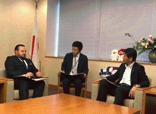 ジャファイ・アルバニア欧州・外務副大臣と会談する山田外務大臣政務官