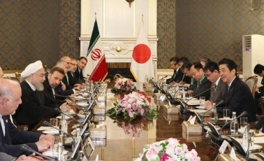 （写真8）日・イラン首脳会談の様子3