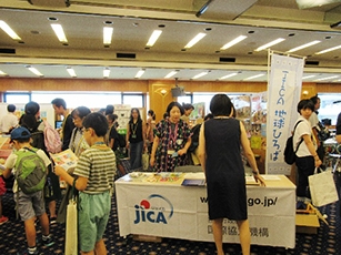 （写真15）JICA地球ひろばのブースの様子
