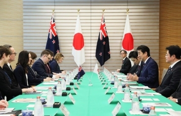 （写真5）日・ニュージーランド首脳会談