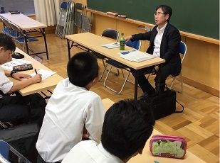(写真2)高校講座の様子2(茨城県 私立茨城高等学校)