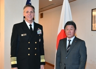 デービッドソン米インド太平洋軍司令官による茂木外務大臣表敬2