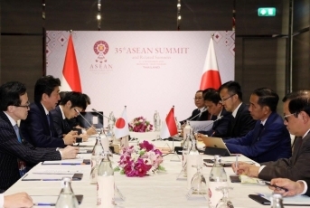 (写真2)日・インドネシア首脳会談の様子2
